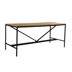 The Cosgrove Collection Large Reclaimed Wood Angled Leg Bar Table