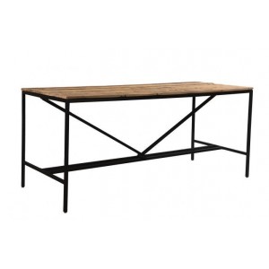 The Cosgrove Collection Small Reclaimed Wood Angled Leg Bar Table