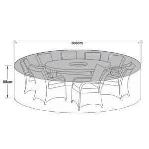Maze Rattan Outdoor Furniture Cover for 8 Seat Round Dining Set