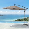 Nova Garden Furniture Barbados 30cm Taupe Round Cantilever Parasol