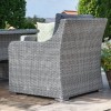 Maze Rattan Garden Furniture Ascot 3 Seat Sofa Dining Set with Rising Table and Weatherproof Cushions