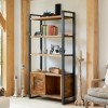 New Urban Chic Furniture Large Bookcase with Storage