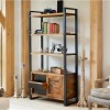 New Urban Chic Furniture Large Bookcase with Storage