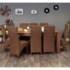 Mayan Walnut Furniture 8 Seater Dining Table - PRE ORDER 