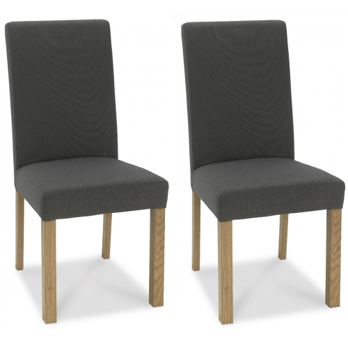 Bentley Designs Parker Steel Fabric Dining Chair Pair