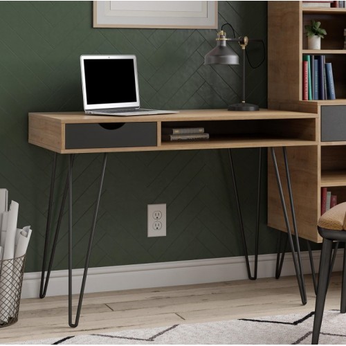 Novogratz Furniture Concord Natural Oak Desk with Storage