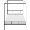 Novogratz Furniture Marion Gunmetal Grey Canopy Kingsize Bed
