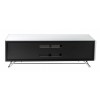 Alphason Furniture Chromium Concept White TV Stand with Speaker Mesh Front
