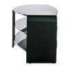 Alphason Furniture Francium Black 2 Shelf TV Stand 