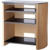 Alphason Finewoods Furniture  4 Shelf TV Stand in Light Oak