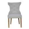 Livorno Collection Natural Winged Button Back Dining Chair (Pair)