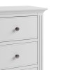 Wembley White Painted Furniture 5 Drawer Narrow Chest