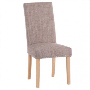Metro Industrial Furniture Pair Of Dining Chair With Tweed Fabric