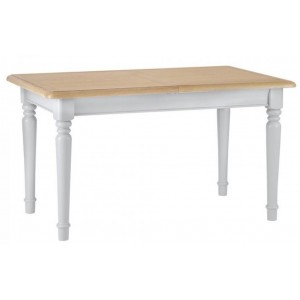 Brooklyn Soft Grey & Oak Furniture 1.3m Extending Dining Table