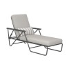 Novogratz Furniture Connie Outdoor Grey Multi Position Sun Chaise Lounger with Cover