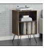 Concord Furniture Walnut Turntable Stand Small Bookcase