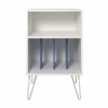 Alphason Furniture Concord White and Blue Turntable Stand