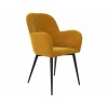 Fitz Upholstered Furniture Mustard Velvet Accent Chair