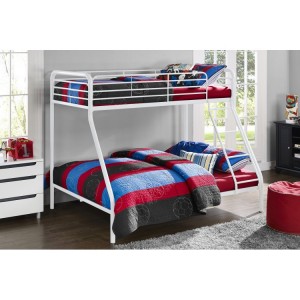 Contemporary Metal Furniture 3ft Convertible Single Over Single Bunk Bed