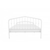 Alphason Furniture Bushwick White Metal 4ft6 Double Bed