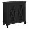 Ellington Black Painted Furniture Double Door Accent Cabinet