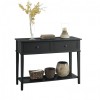 Franklin Wooden Furniture Black Console Table