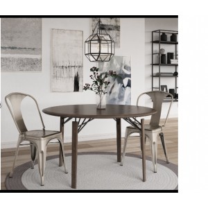 Finn Metal Furniture Grey Set of 2 Dining Chair