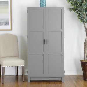 Pontardawe Painted Furniture Tall Grey Storage Cabinet