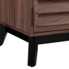 Vaughn Wooden Furniture 4 Shelves 2 Doors Wine Cabinet