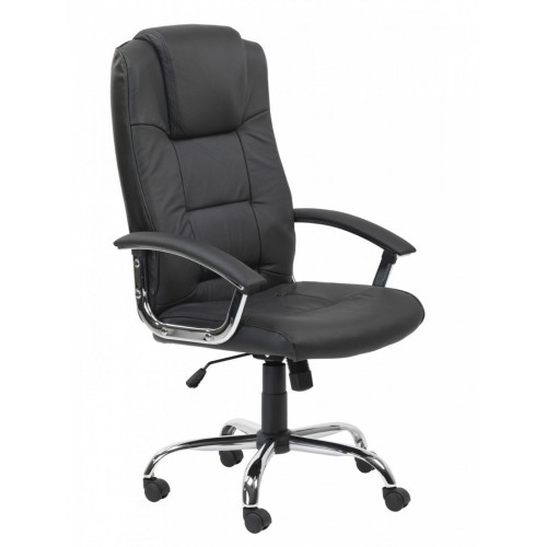Northland Black High Back Soft Feel Leather Executive Office Chair