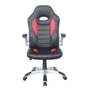 Alphason Office Furniture Talladega Black and Red Faux Leather Racing Office Chair
