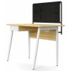 Alphason Office Furniture Freemont Beautiful Sturdy Frame White and Light Oak Desk