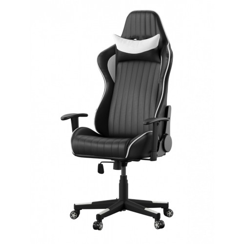 Alphason Furniture Senna Black and White Faux Leather Gaming Chair