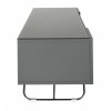 Alphason Furniture Chromium Grey Glass Tv Cabinet