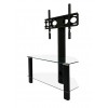 Alphason Furniture Century Black 2 Shelf TV Stand with Bracket 