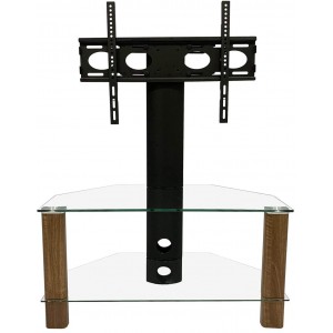 Alphason Furniture Century Walnut 2 Shelf TV Stand with Bracket 
