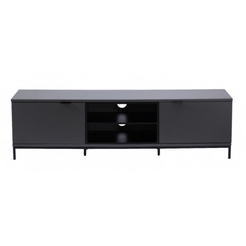 Alphason Furniture Chaplin  Charcoal Central Open Shelf TV Cabinet