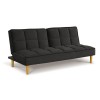Vida Living Furniture Lokken Dark Grey Velvet Sofa Bed