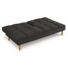 Vida Living Furniture Lokken Dark Grey Velvet Sofa Bed