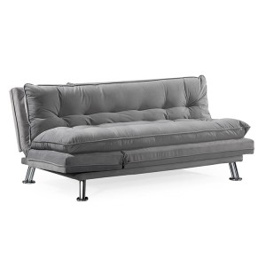 Vida Living Furniture Sonder Grey Velvet Sofa Bed