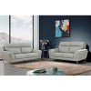 Vida Living Furniture Vitalia Light Grey Leather 2 Seater Sofa