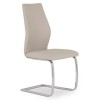 Vida Living Kalmar Glass & Steel Furniture 160cm Dining Table & 4 Elis Taupe Chairs
