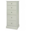 Bentley Designs Ashby Cotton Painted Furniture 5 Drawer Tall Chest 