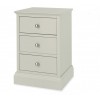 Bentley Designs Ashby Cotton Painted Furniture 3 Drawer Nightstand