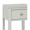 Bentley Designs Ashby Soft Grey Painted Furniture 1 Drawer Nightstand