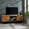 Bentley Designs Ellipse Rustic Oak Furniture Entertainment Unit