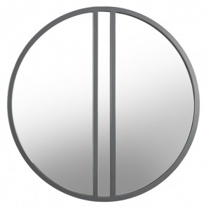 Bentley Designs Monroe Silver Grey Circular Wall Mirror