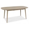 Bentley Designs Dansk Scandi Oak 6-8 Seater Oval Dining Table With 6 Mondrian Mustard Velvet Fabric Chairs