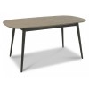 Bentley Designs Vintage Weathered Oak 4 Seater Dining Table with 4 Mondrian Mustard Velvet Fabric Chairs