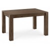 Bentley Designs Turin Dark Oak 4-6 Seater Dining Table With 4 Lewis Mustard Velvet Cantilever Chairs